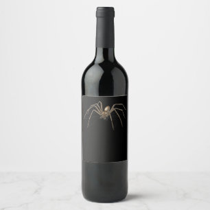 Etiqueta Para Botella De Vino Disfraces de Halloween de araña extremadamente div