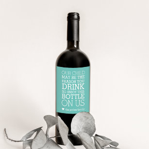 Etiqueta Para Botella De Vino Disfruta Esta Botella En Nosotros   Gracioso regal