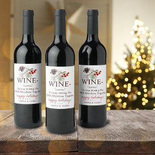 Etiqueta Para Botella De Vino Divertido 2025 Pegamento de Vino que nos Mantiene