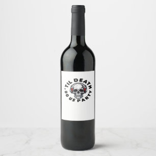 Etiqueta Para Botella De Vino Divertido hasta que la muerte nos separe Fiesta de
