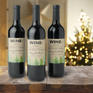 Etiqueta Para Botella De Vino Divertido vino 2026 pegamento que nos mantiene uni