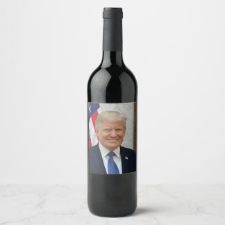 Etiqueta Para Botella De Vino Donald Trump US President White House MAGA 2024 