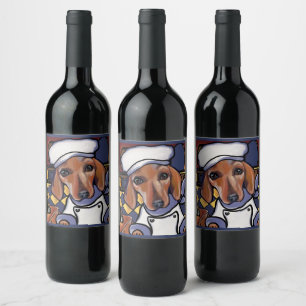 ETIQUETA PARA BOTELLA DE VINO DOXIE CHEF