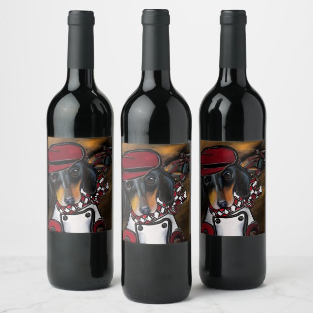 ETIQUETA PARA BOTELLA DE VINO DOXIE RACER (Botellas)