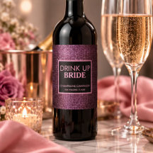 Drink Up Bride Champagne Elegant Glitter Bachelore