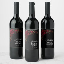 Ducha Nupcial Floral Botánico Gótico Oscuro y Malh