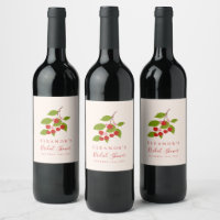 Ducha Personalizado de cerezas rojas de verano vin