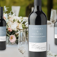 Dusty Blue Elegant Wedding Toast