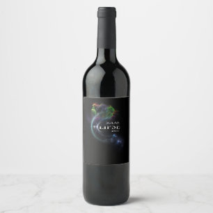 Etiqueta Para Botella De Vino Eclipse solar 2017