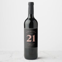 Edad Minimalista Oro Negro y Rosa 21