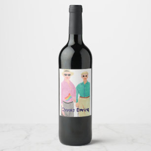 Etiqueta Para Botella De Vino El amor es amor Orgullo Día de San Valentín