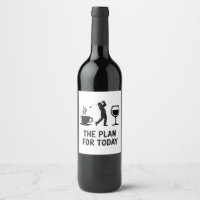 El Avión Para Hoy Golfer De Golf Divertido Vino Ca