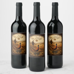 Etiqueta Para Botella De Vino El Cazador
