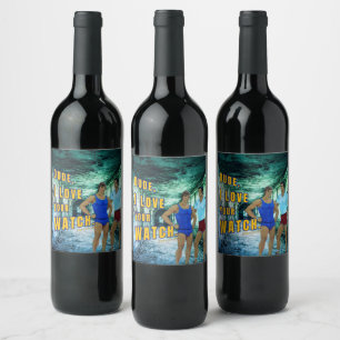 Etiqueta Para Botella De Vino El chico de SlipperyJoe ama tu reloj arte LGBTQIA