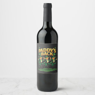 Etiqueta Para Botella De Vino El divertido día de San Patricio de Trump vuelve c