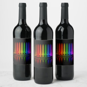 Etiqueta Para Botella De Vino El espectáculo de baile de SlipperyJoe celebrando