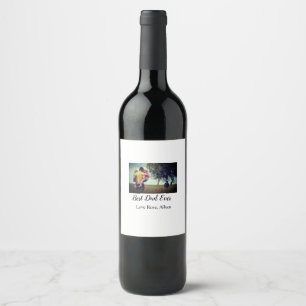 Etiqueta Para Botella De Vino El mejor padre de los hijos de los padres papá pap