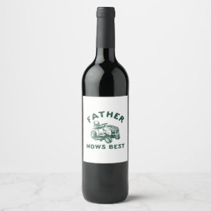Etiqueta Para Botella De Vino El padre es el que mejor se queda.