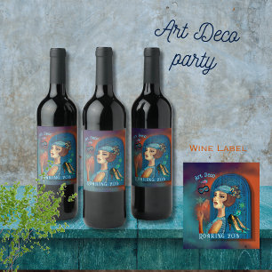 Etiqueta Para Botella De Vino El resurgimiento del Art Deco de los años 2010