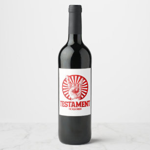 Etiqueta Para Botella De Vino El testamento del Nuevo Orden