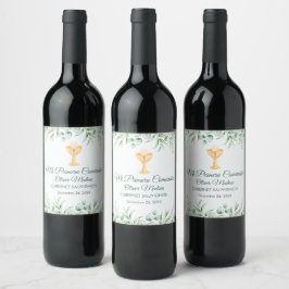 Etiqueta Para Botella De Vino El verde puro deja a la primera comunión española