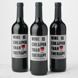Etiqueta Para Botella De Vino El Vino Es Más Barato Que La Etiqueta Del Vino Ter