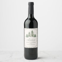 Elegante árbol de hoja perenne de acuarela de Navi