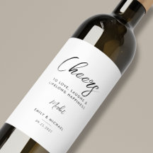 Elegante Boda de caligrafía blanca y negra