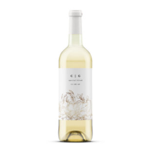 Etiqueta Para Botella De Vino Elegante Boda de Monograma Botánico de Relieve met