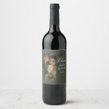 Elegante boda verde oliva personalizable 