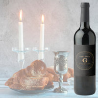 Elegante clásico Personalizado de oro hebreo feliz