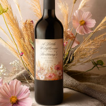 Elegante ducha de bebé de pradera de otoño silvest