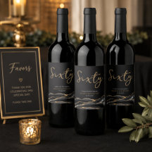 Elegante etiqueta de botella de vino con ágata dor