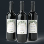 Etiqueta Para Botella De Vino Elegante eucalipto verde botánico geométrico dorad<br><div class="desc">La etiqueta de vino geométrica dorada de eucalipto verde botánico elegante emana sofisticación y opulencia con su intrincado diseño y paleta de colores lujosa. La combinación de los elementos naturales del eucalipto y las formas geométricas audaces crea un contraste visualmente impresionante que seguramente captará la atención y dejará una impresión...</div>