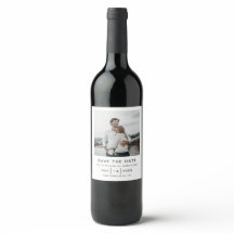 Elegante y Simple Boda Moderna Guardar la Fecha