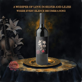 Etiqueta Para Botella De Vino Elegía para una canción caída - Violín gótico romá
