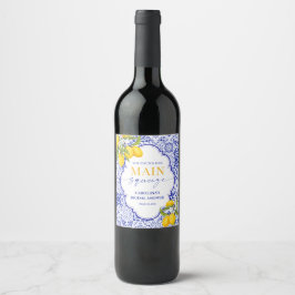 Etiqueta Para Botella De Vino Ella Encontró su Fiesta de Despedida de Soltera Ma