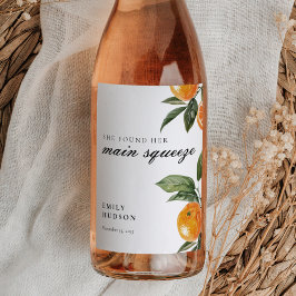 Etiqueta Para Botella De Vino Ella Encontró su Pareja Ideal Despedida de Soltera