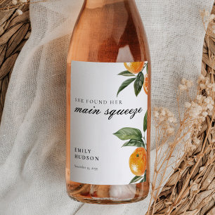 Etiqueta Para Botella De Vino Ella Encontró su Pareja Ideal Despedida de Soltera