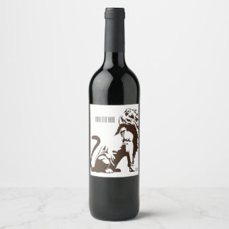Etiqueta Para Botella De Vino Empire Lion Wine Label