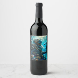 Etiqueta Para Botella De Vino Enchanted Ocean Odessey