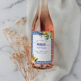 Etiqueta Para Botella De Vino Encontró A Sus Principales Naranjas De Suelo En La