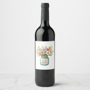 Etiqueta Para Botella De Vino Eres Una Buena Mamá