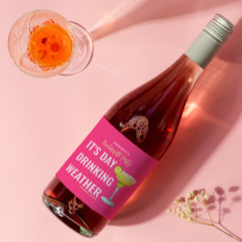 Etiqueta Para Botella De Vino Es el día para beber tiempo Bachelorette de color