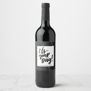 Etiqueta Para Botella De Vino Es tu día