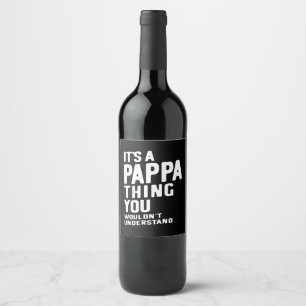 Etiqueta Para Botella De Vino Es un regalo de papa padre