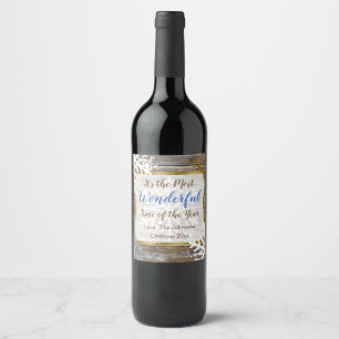 Etiqueta Para Botella De Vino Es un tiempo maravilloso del vino del año