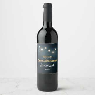 Etiqueta Para Botella De Vino Escenario de Música