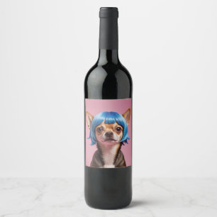 Etiqueta Para Botella De Vino Espuma de Chihuahua