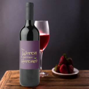 Etiqueta Para Botella De Vino Esta Bruja se está volviendo chocante